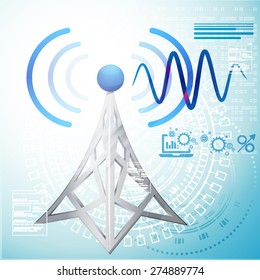Communication Technology Abstract. Illustration