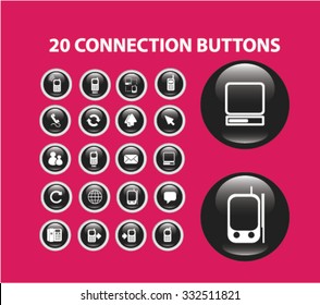 iconos de comunicación, tecnología, conexión