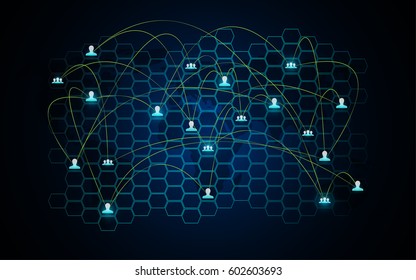 communication technology global connection networking concept background