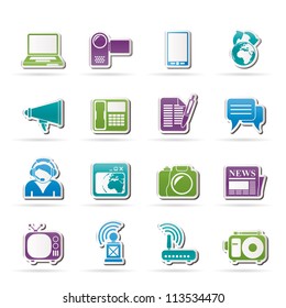 Communication and Technology icons - Vector Icon Se