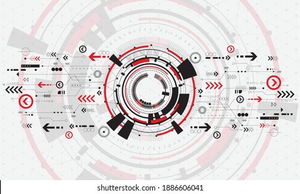 Communication technology for internet business. Abstract technology background Hi-tech communication concept futuristic digital innovation. Vector background.