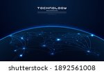 Communication technology for internet business. global world network and telecommunication on earth. map of the planet. world map. wlobal social network. vector illustration design.