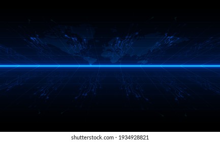 Communication technology for internet business. Global world network and telecommunication on earth cryptocurrency and blockchain and IoT.