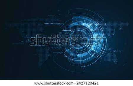 Communication technology for internet business. Global world network and telecommunication on earth cryptocurrency and blockchain and IoT.