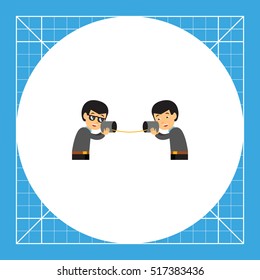 Communication and Tin Can Telephone Icon