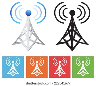 Communication Tower - Illustration