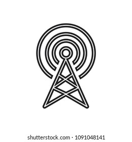 Communication Tower Modern Simple Line Vector Icon