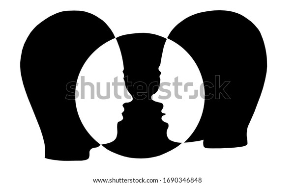 Communication Et Comprehension Entre Deux Personnes Image Vectorielle De Stock Libre De Droits Communication Et Comprehension Entre Deux Personnes Image Vectorielle De Stock Libre De Droits