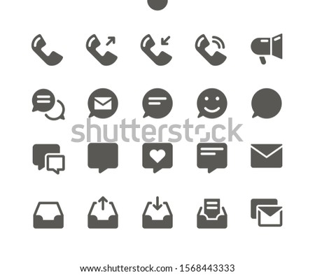 Communication v1 UI Pixel Perfect Well-crafted Vector Solid Icons 48x48 Ready for 24x24 Grid for Web Graphics and Apps. Simple Minimal Pictogram