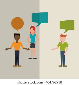 Communication  vector design, editable graphic