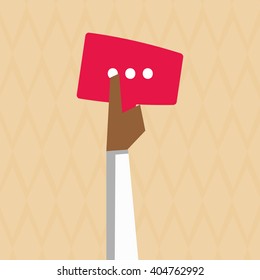Communication  vector design, editable graphic