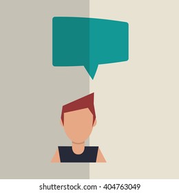 Communication  vector design, editable graphic