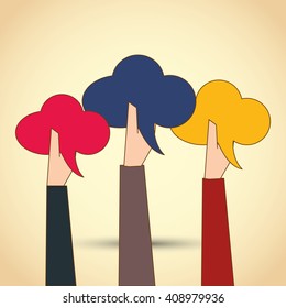 Communication  vector design, editable graphic