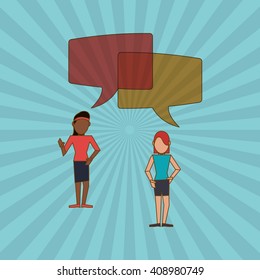 Communication  vector design, editable graphic