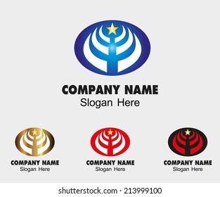 Communication vector design sign template. Creative design idea for BusinessÃ?Â  