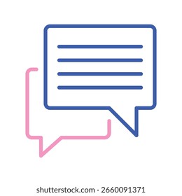 Kommunikations-Vektor für effektive Teamarbeit, Dialog Blase Illustration, Office Talk und Feedback Kultur