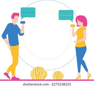 Communication Vector EPS format Modern Flat Set of Diverse Professional Characters in Action Perfect for Digital and Print Design Projects
