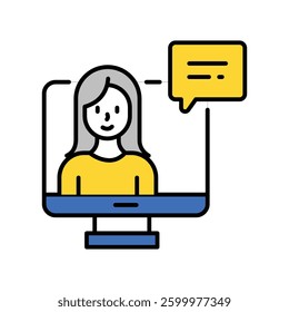 Communication vector filled outline icon. EPS 10 file