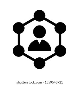 communication vector glyph flat icon 