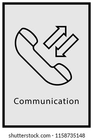 Communication vector icon