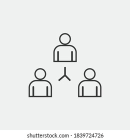 communication vector icon business network