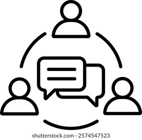 Communication vector icon. Can be used for printing, mobile and web applications.