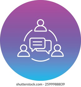 Communication vector icon. Can be used for printing, mobile and web applications.