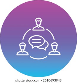 Communication vector icon. Can be used for printing, mobile and web applications.