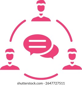 Icono de Vector de comunicación. Se puede utilizar para aplicaciones de impresión, móviles y de Web.