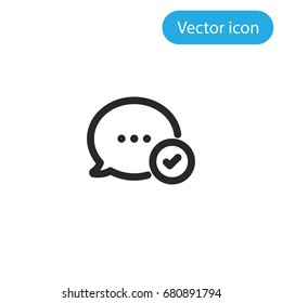 Communication vector icon, illustration symbol