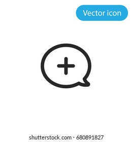 Communication vector icon, illustration symbol