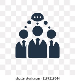 Communication vector icon isolated on transparent background, Communication transparency concept can be used web and mobile