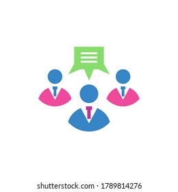 communication vector icon logo design