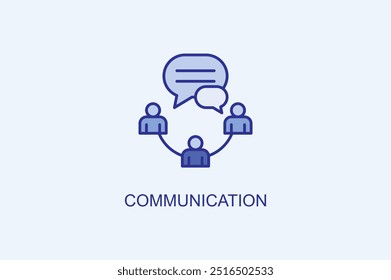 Communication Vector Icon Or Logo Illustration