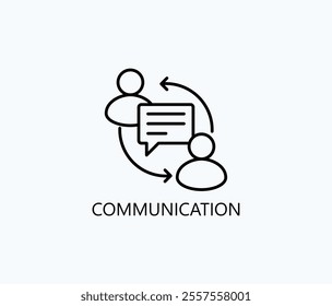 Communication Vector, Icon Or Logo Sign Symbol Illustration