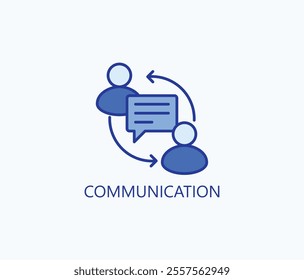 Communication vector, icon or logo sign symbol illustration