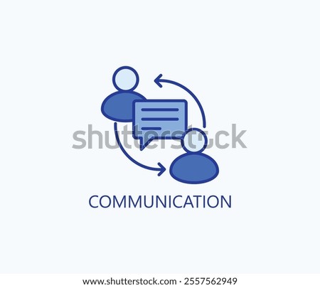 Communication vector, icon or logo sign symbol illustration