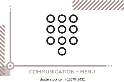Communication Vector Icon Menu Circle