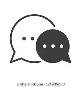 communication vector icon in modern flat style isolated. communication support is good for your web design.