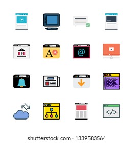 communication vector icon set