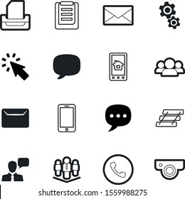 communication vector icon set such as: remote, airport, objective, motion, crowd, partnership, singer, building, start, pictogram, security, task, direction, transmission, mouse, video, community