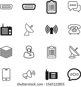 communication vector icon set such as: account, messaging, green, voice, man, house, announce, broadcasting, security, industry, speaker, audio, megaphone, announcement, music, operator, noise