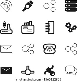 communication vector icon set such as: circle, ui, video, surveillance, forum, mechanical, gears, balloon, hdmi, emblem, access, object, industry, market, application, icons, hub, drawing, satellite