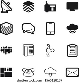 communication vector icon set such as: priority, email, chat, package, management, silhouette, staff, bubble, antenna, transmission, e-mail, notice, radio, postage, creative, fast, commercial, world