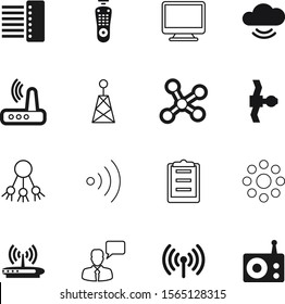 Communication Vector Icon Set Such Interface Stock Vector (Royalty Free ...