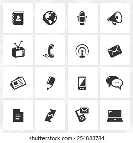 Communication vector icons. File format is EPS8.