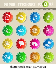 communication vector icons for user interface design