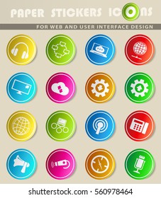 communication vector icons for user interface design