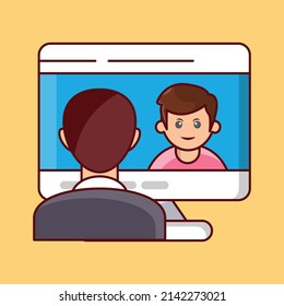 communication Vector illustration on a transparent background.Premium quality symbols. vector line flat  icon for concept and graphic design.