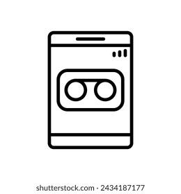 Diseño de iconos de línea de vectores de comunicación